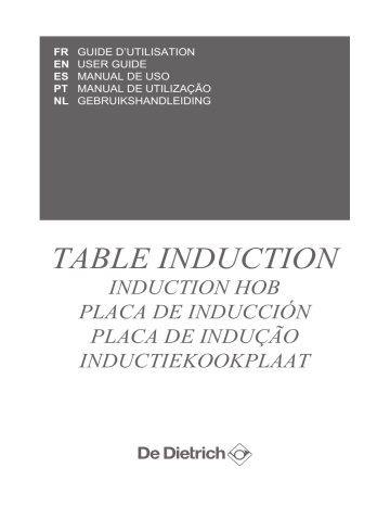 DPI7688XT | Une information important | De Dietrich DPI7570XT Plaque induction Manuel utilisateur | Fixfr
