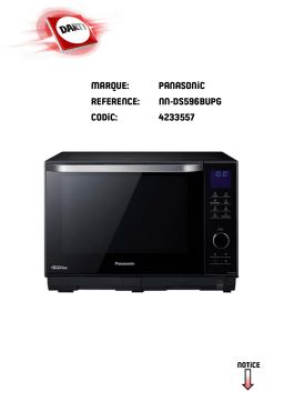 Panasonic NN-DS596B Manuel utilisateur