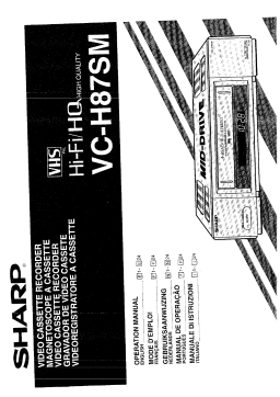 Sharp VC-H87SM Manuel utilisateur