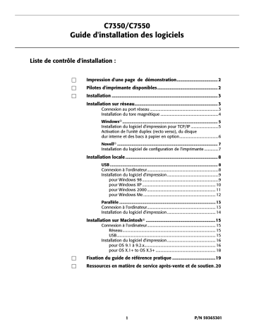 Manuel du propriétaire | OKI C7350N Manuel utilisateur | Fixfr