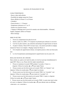 La Crosse Technology WT280 Manuel utilisateur