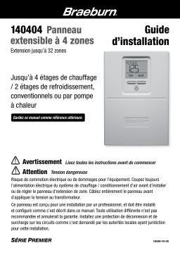 Braeburn 140404 Premier 4-Zone Expandable Panel Manuel utilisateur