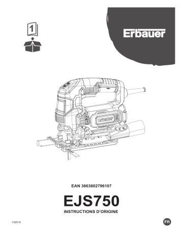 Erbauer EJS750 Manuel utilisateur | Fixfr