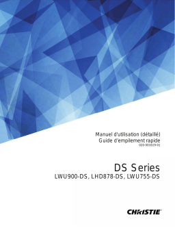 Christie LWU755-DS 7,550 lumen, WUXGA, 3LCD laser projector Manuel utilisateur