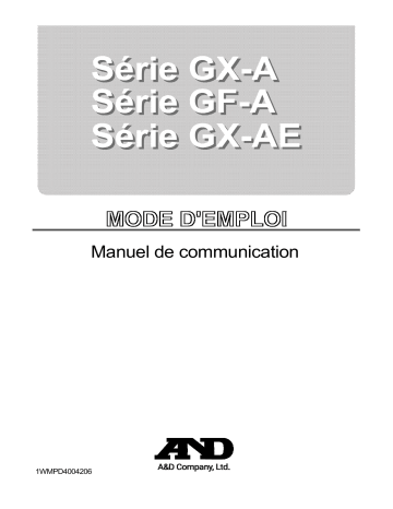 AND Communication manual Manuel utilisateur | Fixfr