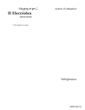 Manuel du propriétaire | Arthur Martin-Electrolux ARN16510 Réfrigérateur Manuel utilisateur | Fixfr