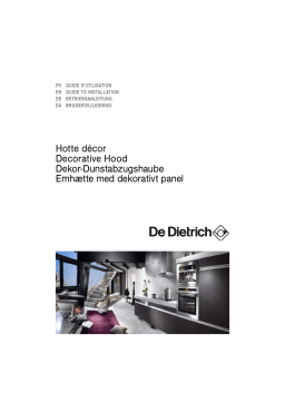 De Dietrich DHD1090X Manuel utilisateur