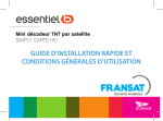 ESSENTIELB MINI SIMPLY HD CI FRANSAT Manuel utilisateur