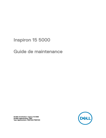 Dell Inspiron 15 5565 laptop Manuel utilisateur | Fixfr