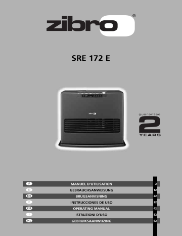 Manuel du propriétaire | Zibro SRE 172 E Chauffage Manuel utilisateur | Fixfr