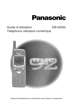 Panasonic GD92 Manuel utilisateur