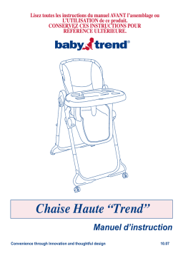 Baby Trend 8625 Playard Manuel utilisateur