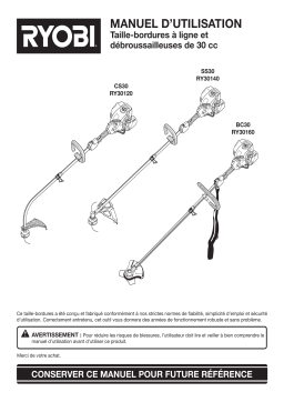 Ryobi RY30120 Manuel utilisateur
