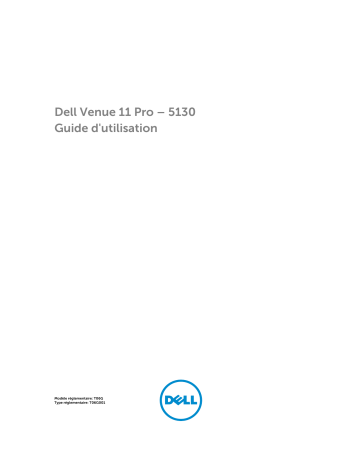 Dell Venue 5130 Pro (64Bit) tablet Manuel utilisateur | Fixfr
