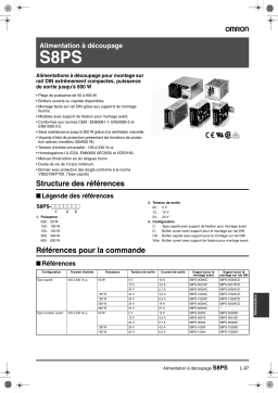 Omron S8PS Manuel utilisateur