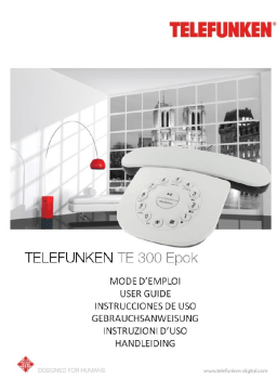 Telefunken TE301 EPOK Manuel utilisateur