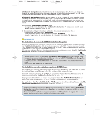 Mode d'emploi | ViaMichelin Navigation v3 Manuel utilisateur | Fixfr