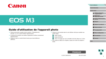 Mode d'emploi | Canon EOS M3 Manuel utilisateur | Fixfr