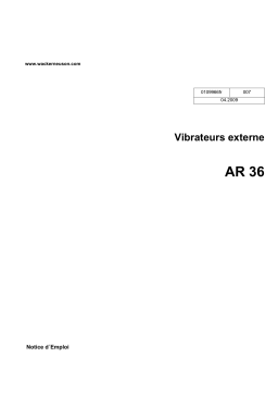 Wacker Neuson AR 36/3,6/230 Concrete compaction in prefabricated concrete factory Manuel utilisateur