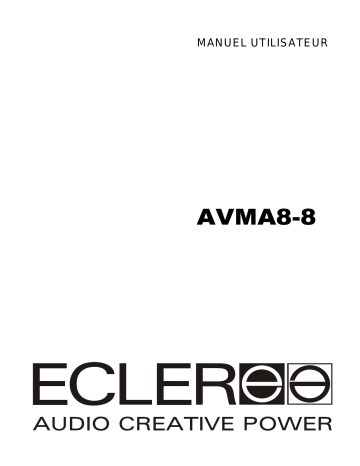 Ecler AVMA8-8 Manuel utilisateur | Fixfr