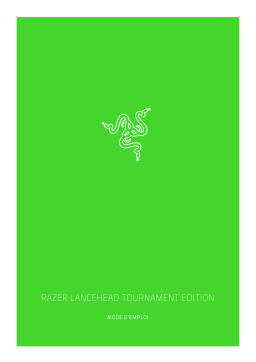 Razer Lancehead Tournament Edition Manuel utilisateur