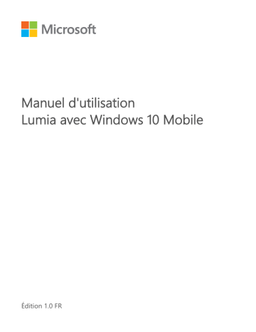 Manuel du propriétaire | Nokia Lumia 950XL - Windows 10 Manuel utilisateur | Fixfr