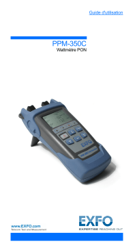 EXFO PPM-350C PON Power Meter Mode d'emploi