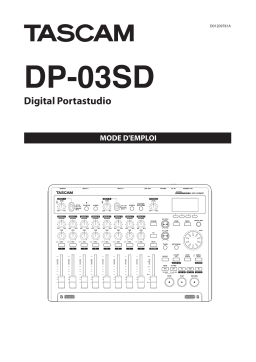 Tascam DP 03SD Mode d'emploi