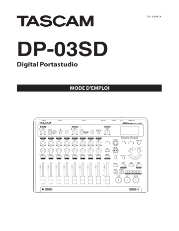 Tascam DP 03SD Mode d'emploi | Fixfr