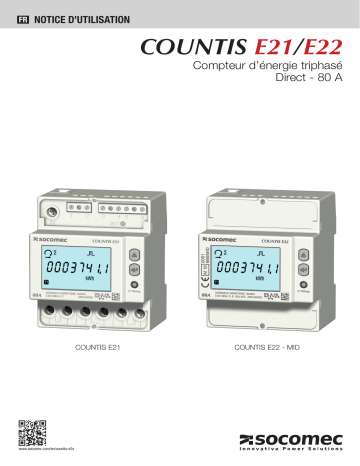 Mode d'emploi | Socomec COUNTIS E2x Operating instrustions | Fixfr