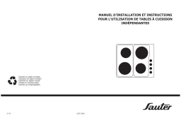 sauter STE904X Manuel utilisateur