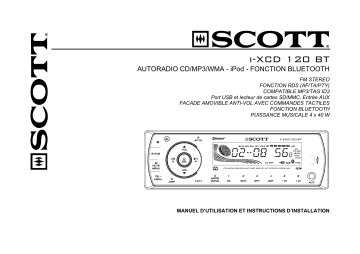 Manuel du propriétaire | SCOTT I-XCD 120 BT Manuel utilisateur | Fixfr