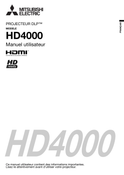 Mitsubishi HD4000 Manuel utilisateur