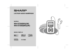 Sharp WA-ST200 Manuel utilisateur