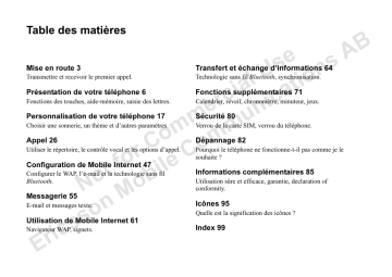 Manuel du propriétaire | Ericsson T68m Manuel utilisateur | Fixfr