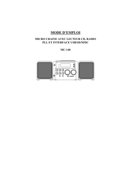 Lenco MC-140 Manuel utilisateur