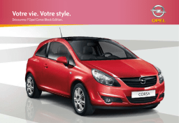 Opel CORSA BLACK Manuel utilisateur