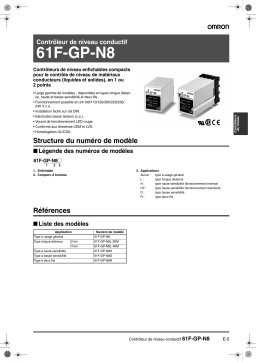 Omron 61F-GP-N8 Manuel utilisateur