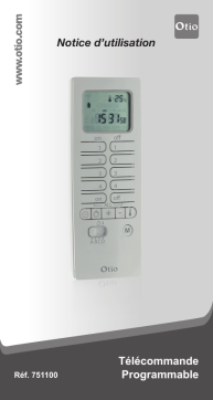 Somfy Télécommande programmable Otio Mode d'emploi