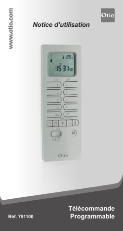 Somfy Télécommande programmable Otio Mode d'emploi | Fixfr