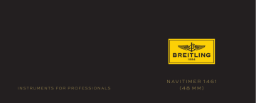 Breitling Navitimer 1461 Mode d'emploi | Fixfr