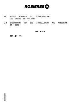 ROSIERES TC49IL Manuel utilisateur