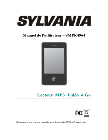 Mode d'emploi | Sylvania SMPK 4964 Manuel utilisateur | Fixfr