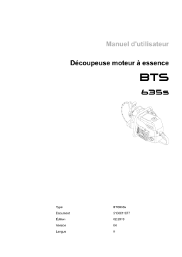 Wacker Neuson BTS635s Cut-off Saw Manuel utilisateur