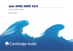 Cambridge Audio AZUR 540C Manuel utilisateur