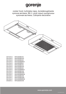 Gorenje WHU629EX/M Manuel utilisateur