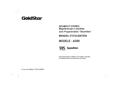 Goldstar AG98 Manuel utilisateur