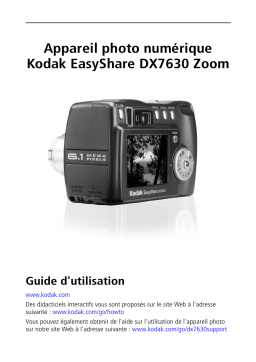 Kodak EASYSHARE DX7630 Manuel utilisateur