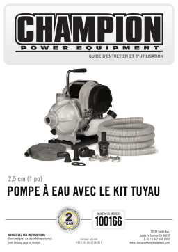 Champion Power Equipment 100166 Manuel utilisateur