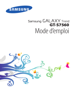 Samsung Galaxy Trend - GT-S7560 Manuel utilisateur